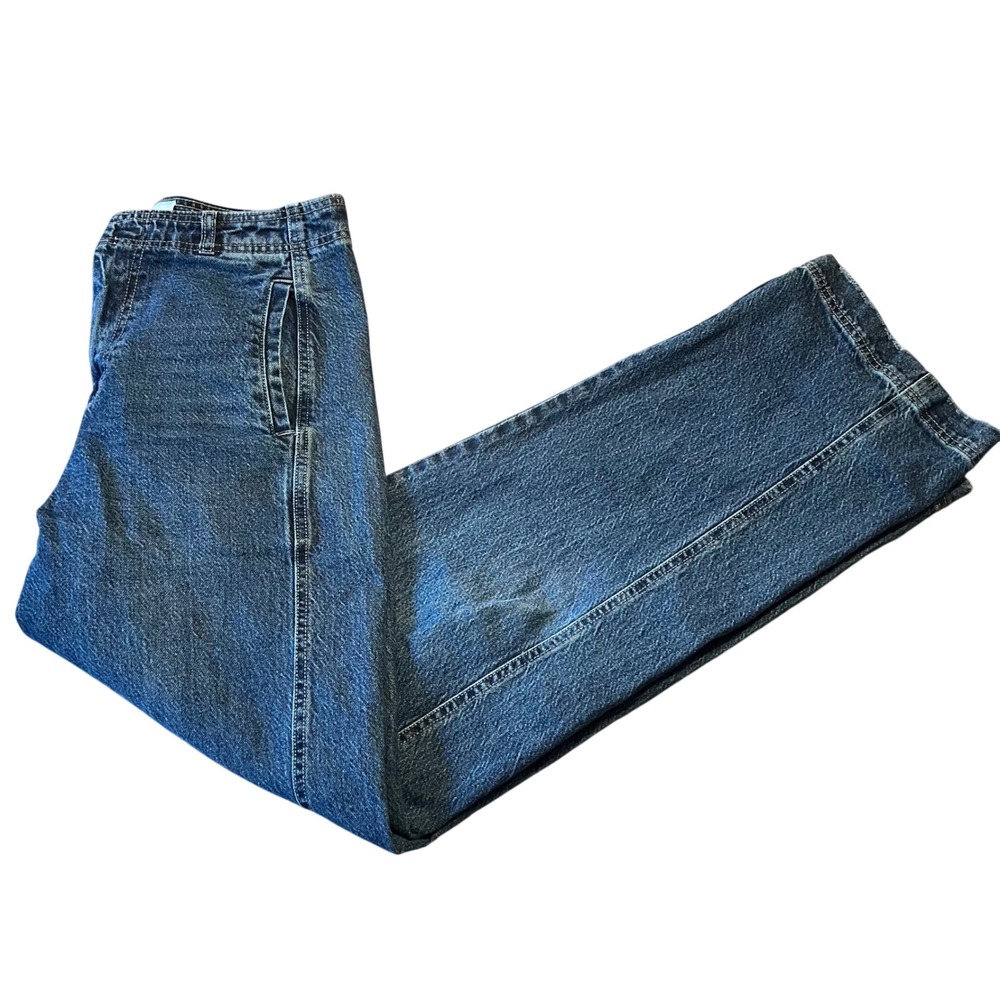 Habitual Women's Jeans Blue Straight Leg Denim Size 6/28 YKK Zip Fly